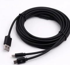 3 Meters Charging Cable For Playstation 5 LED Light Type c 2 in 1 USB Cable For PS5/Xbox Series X/S/Switch Charger USB Cable