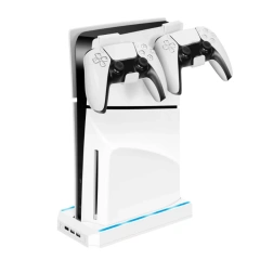RGB Holder Cooling Station Storage Stand For Play station 5 for PS5 Slim Wall Mount Stand Bracket Game Console Holder