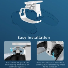 Racing Steering Wheel for PS5 Controller Accessories MINI Game Steering Wheel Gamepad Grip