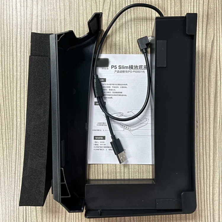 RGB Storage Display Stand Charging Dock for Play station 5 For PS5 Slim Console Accessories Holder Bracket Horizontal Stand