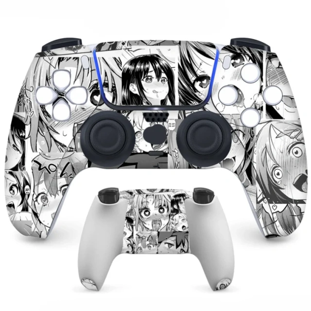 Stickers Controller Front Back Skin Protective Cover for PS5 Controller Vinyl Skin Sticker Cover Gamepad Decal