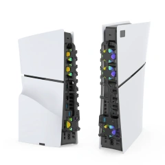 External Cooling Fan Cooler Game Accessories 3-Fan For PS5 Slim Games Console RGB Cooling Fan