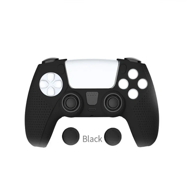 Silicone Rubber Skin Protective Case Thumb Grips Cover for PS5 Controller Accessories Cover Non-slip Case