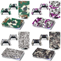 Camouflage Decal Cover Skin Sticker For Play station 5 for PS5 Console + 2 Controller Skin Vinyl Full Cover Decal Sticker Cove