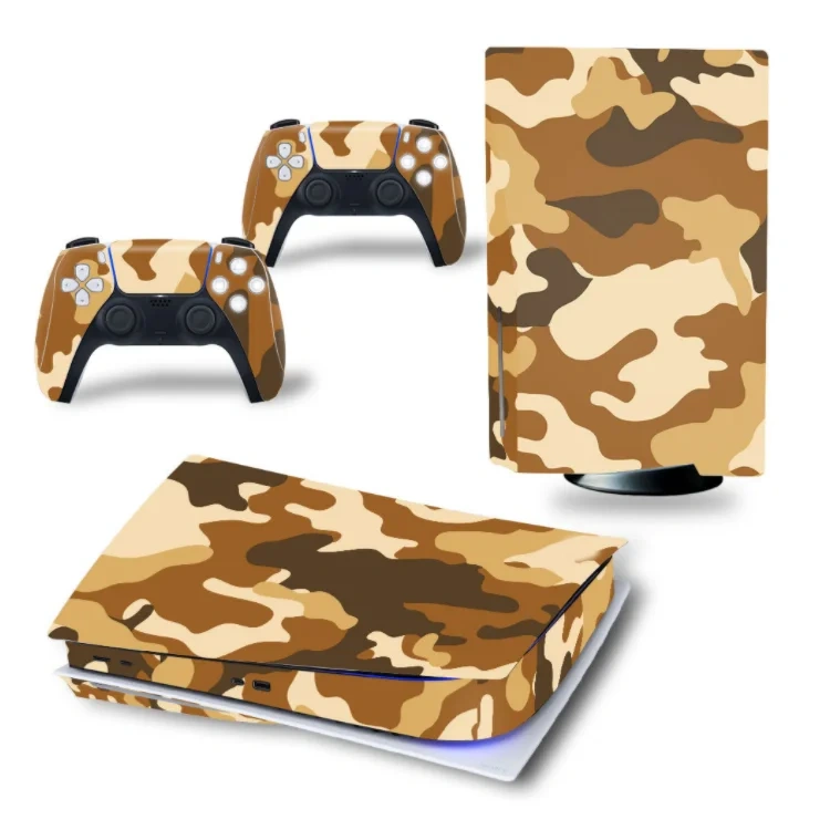 Camouflage Decal Cover Skin Sticker For Play station 5 for PS5 Console + 2 Controller Skin Vinyl Full Cover Decal Sticker Cove
