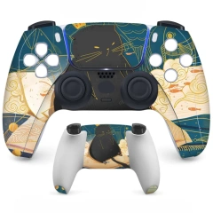 Stickers Controller Front Back Skin Protective Cover for PS5 Controller Vinyl Skin Sticker Cover Gamepad Decal