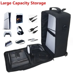 Portable Bag Protective Case Knapsack Handbag Shoulder Bag for PS5 Slim Console Travel Carrying Case Storage Bag Backpack