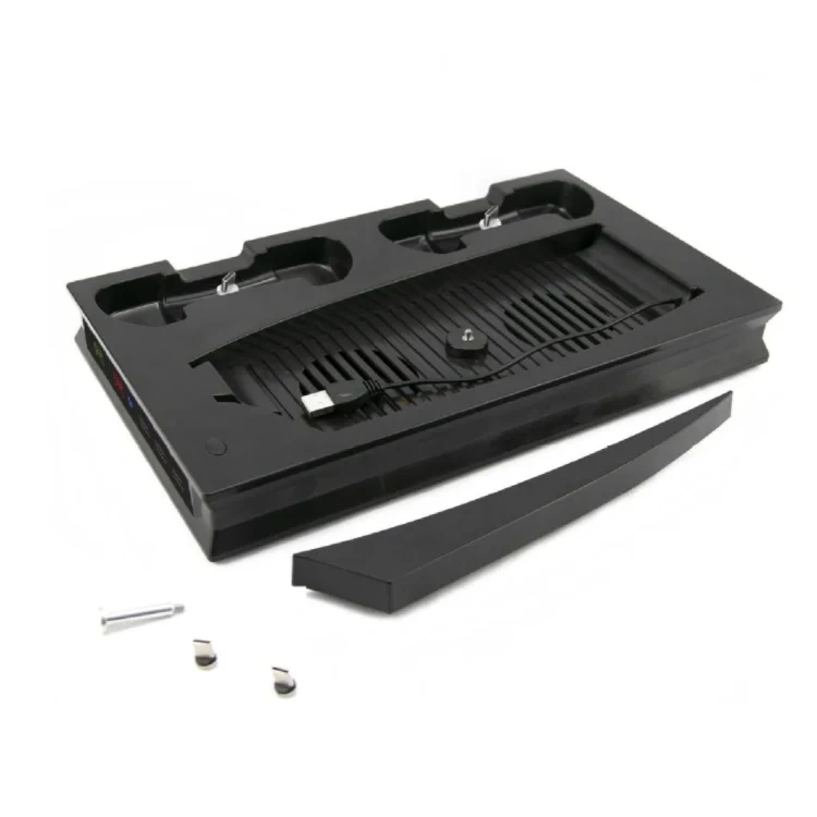PS5 Controller Charger Station Dock+ Vertical Cooling Fan Stand Magnetic PS5 Charging Dock Station