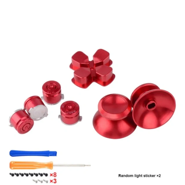 Metal Joystick Analogs Sticks Thumbstick Bullet Buttons for PS5 Controller Buttons Joystick Tools Set