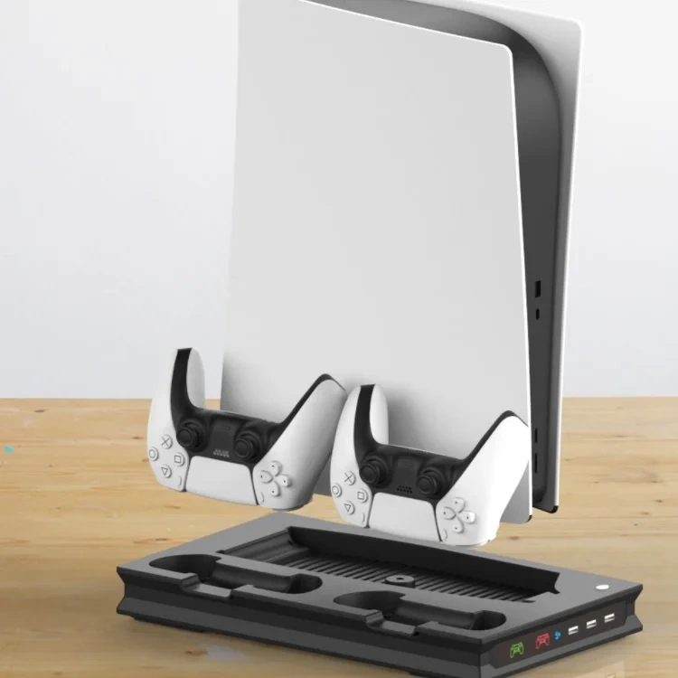 Charging Stand 2 Cooling Fan Controller Charger Station Dock for Play station 5 For PS5 Console Cooling Charging Bracket Stand
