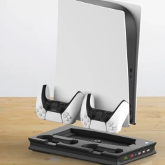 Charging Stand 2 Cooling Fan Controller Charger Station Dock for Play station 5 For PS5 Console Cooling Charging Bracket Stand