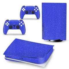 Glitter Skin Protective Film Stickers for PS5 Disk Version Console + 2 Controller Skin Vinyl Cover Decal Sticker