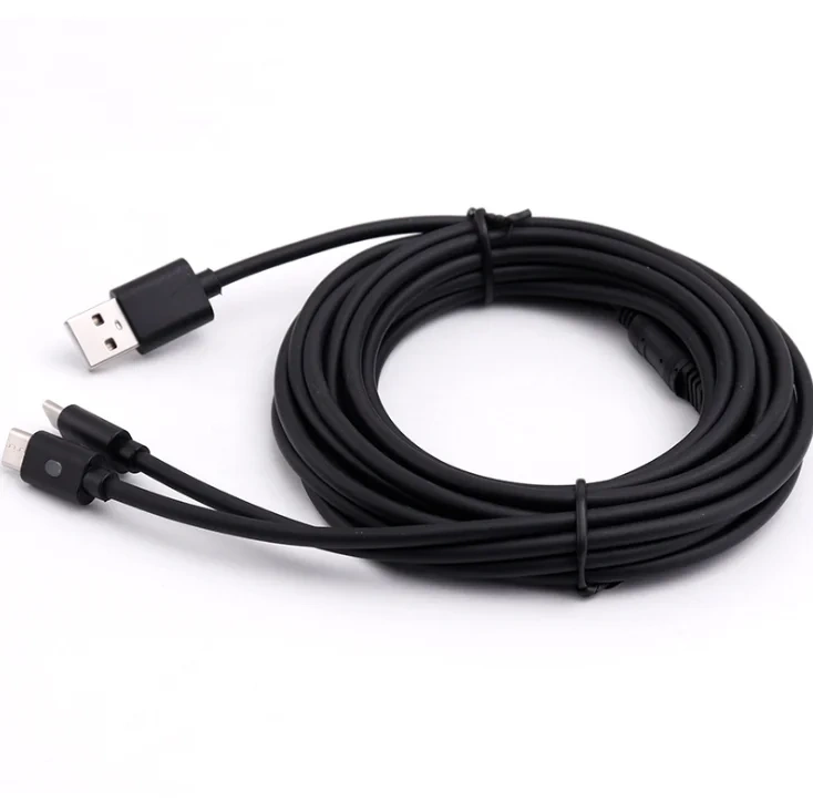 3 Meters Charging Cable For Playstation 5 LED Light Type c 2 in 1 USB Cable For PS5/Xbox Series X/S/Switch Charger USB Cable