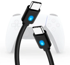 3 Meters Charging Cable For Playstation 5 LED Light Type c 2 in 1 USB Cable For PS5/Xbox Series X/S/Switch Charger USB Cable