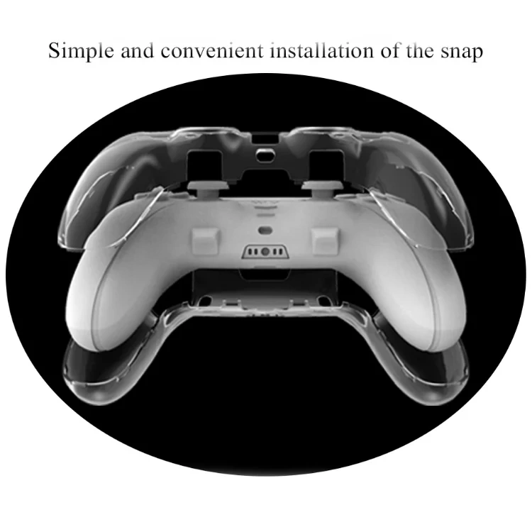 4colors Ultra-Thin PC Crystal Case For PS5 Edge Controller Sleeve Clear Protective Cover Case