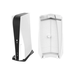 Vertical Stand for PS5 UHD Game Console Accessories Stand Mount Dock Holder Base with Built-in Cooling Vents Holder Black/White