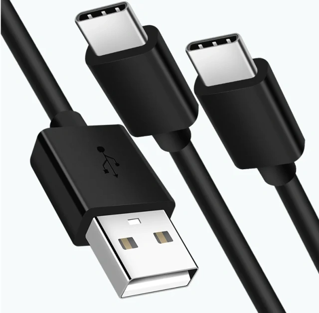 High Quality 2 In 1 Playstation 5 Usb Charger Cable Nintendo Switch Usb Cable 3 Meters Black Ps5 Charging Cable