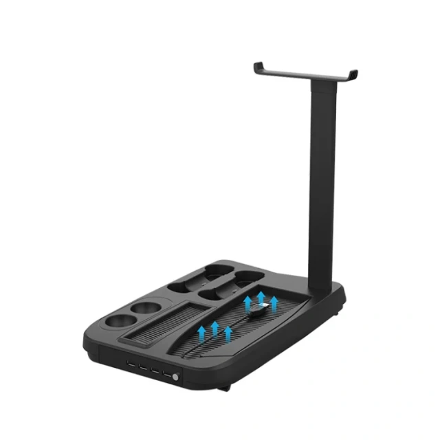 Charger Stand with Cooling Fan For PS5 DE UHD Console Controller Charging Station Playstation 5 Storage Rack Base