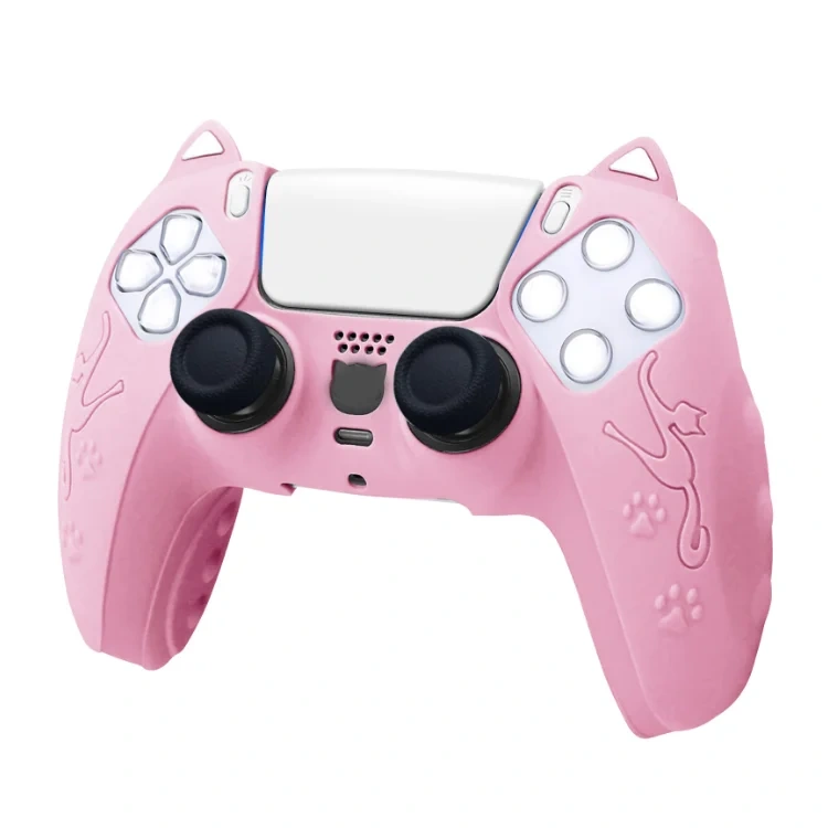 Cat ear Silicone Controller Protective Case Cover for PS5 Controller Skin Cover Silicon Case