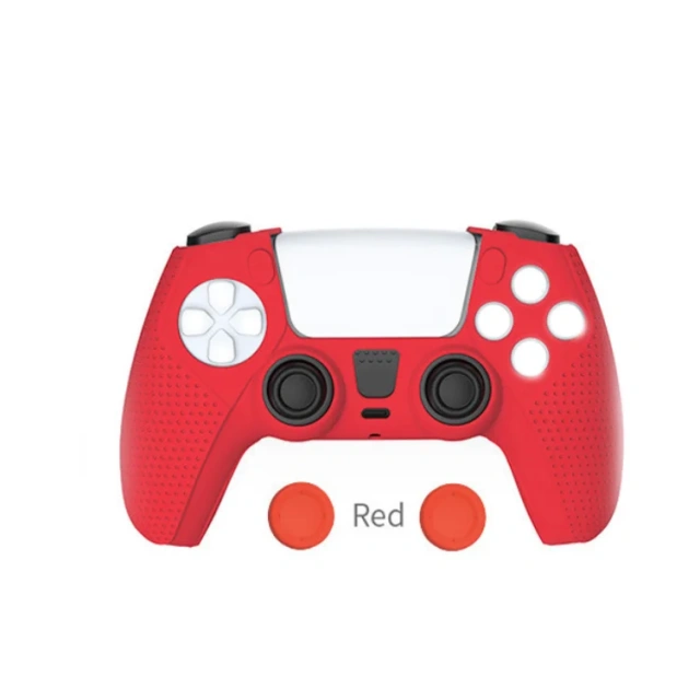 Silicone Rubber Skin Protective Case Thumb Grips Cover for PS5 Controller Accessories Cover Non-slip Case