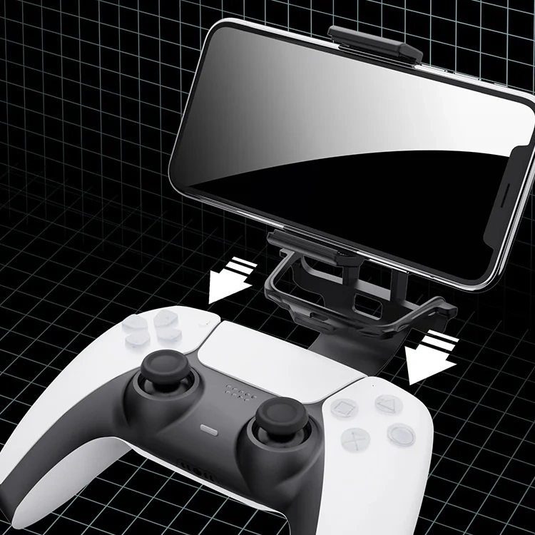 Mobile Phone Gaming Clip Adjustable Bracket Hanger Hook For PS5 Games Controller Phone Grip Holder Mount Stand