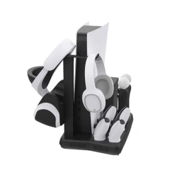 Charger Stand with Cooling Fan For PS5 DE UHD Console Controller Charging Station Playstation 5 Storage Rack Base