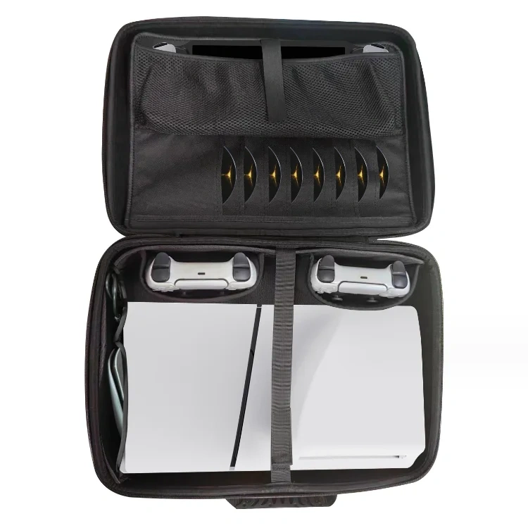 Carrying Case for PS5 Slim Console Traveling Bag Storage For Ps5 Slim Controllers Protective Bag