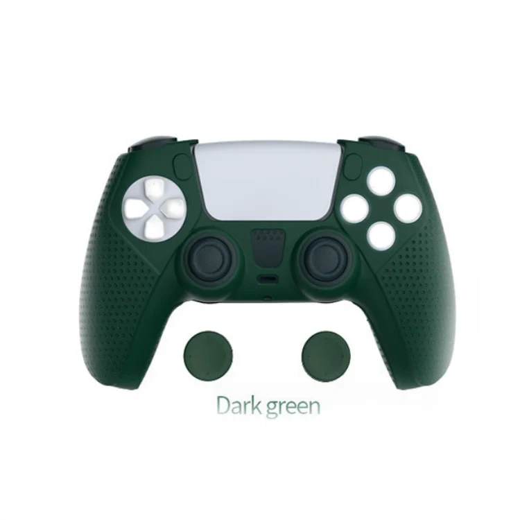 Silicone Rubber Skin Protective Case Thumb Grips Cover for PS5 Controller Accessories Cover Non-slip Case