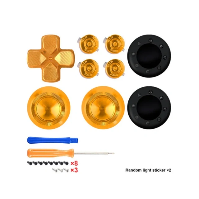 Metal Joystick Analogs Sticks Thumbstick Bullet Buttons for PS5 Controller Buttons Joystick Tools Set