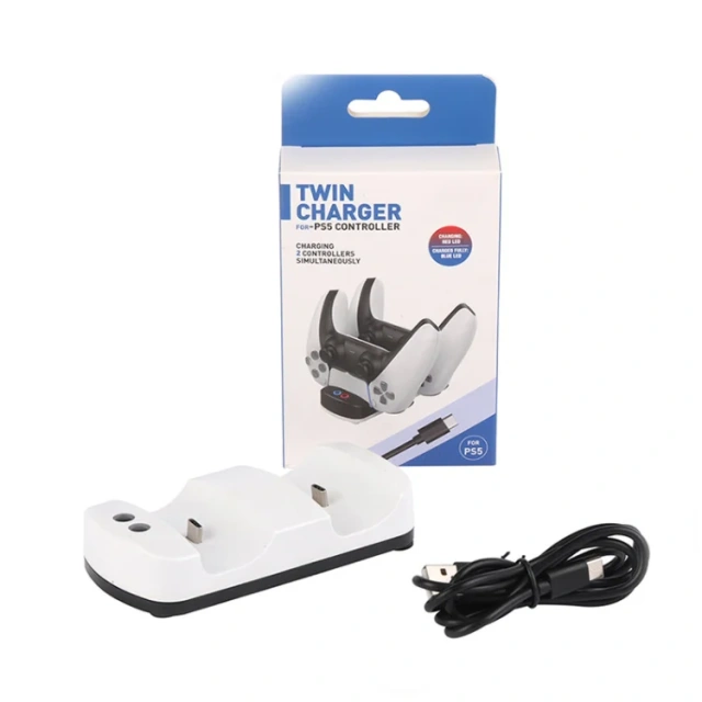 Dual Charger Type-c Charging Station For ps5 Gamepad Charger Stand Gaming Controller Charging Dock