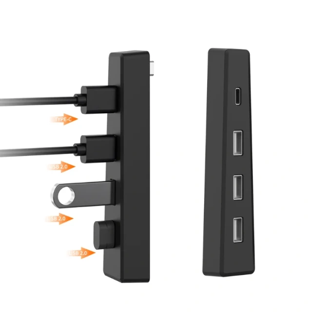 3 Ports 2.0 Hub USB Adapter Connector High Speed For Play station 5 for PS5 Slim Console USB HUB
