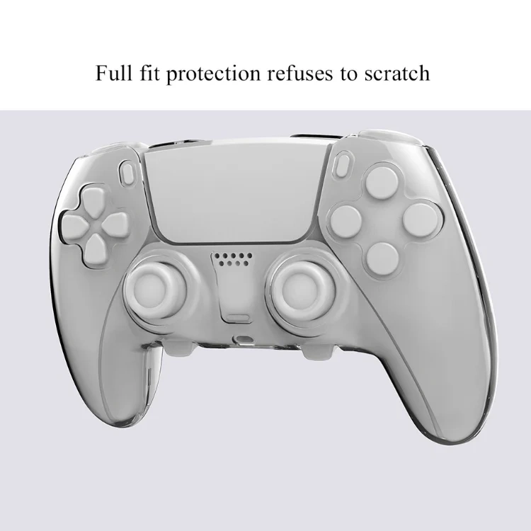 4colors Ultra-Thin PC Crystal Case For PS5 Edge Controller Sleeve Clear Protective Cover Case