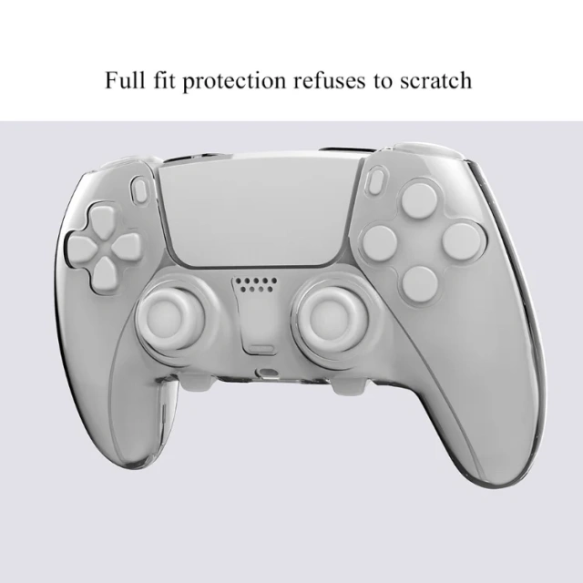 4colors Ultra-Thin PC Crystal Case For PS5 Edge Controller Sleeve Clear Protective Cover Case