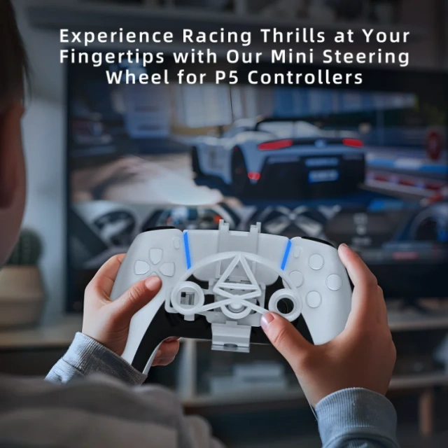 Racing Steering Wheel for PS5 Controller Accessories MINI Game Steering Wheel Gamepad Grip
