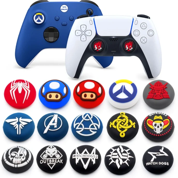 New Silicone Thumb ThumbStick For PS5 Gamepad Grip Joystick Cover Button Accessories