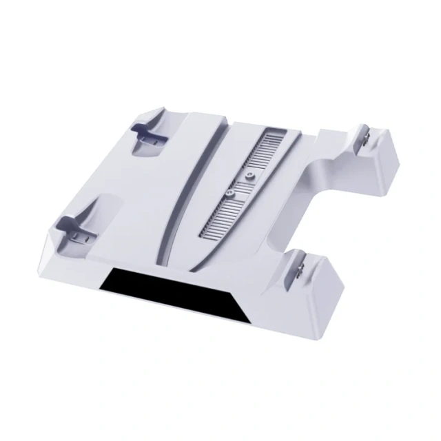 PS5 Slim Stand with Cooling Fan and Dual for PS5/PS VR2 Controller Charger PS5 Charging Station
