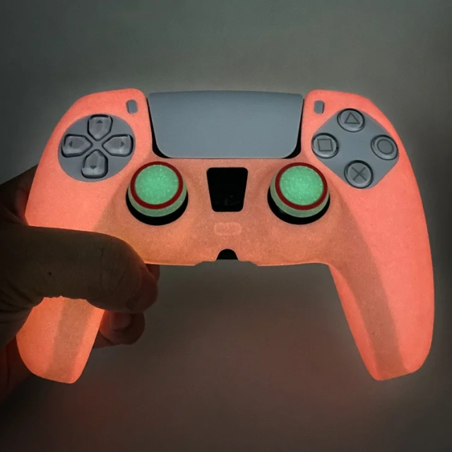for Ps5 Play station Gamepad Silicon Sleeve Solid Color Luminous Protective Case For PS5 Game Controller Silicone Cover Case