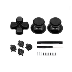 Metal Mushroom Replacement Joystick Cap for PS5 Controller Analog Stick Joystick Thumbstick Thumb Grips Button Kit