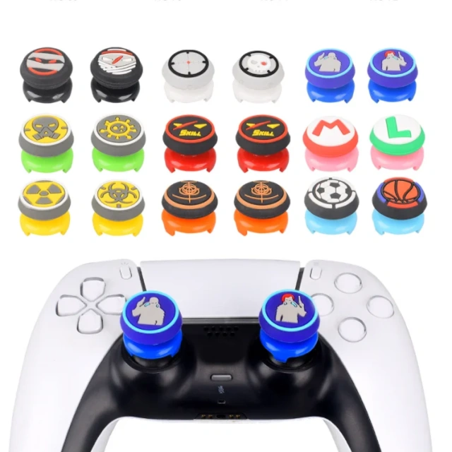 Heightening Joystick Cap for PS4 PS5 Controller 3D Thumb Grips Thumbstick Cap Handle Silicone Cover