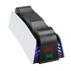 With LED light Wireless Gamepad Charger Charging station for PS5 controller dual charging dock