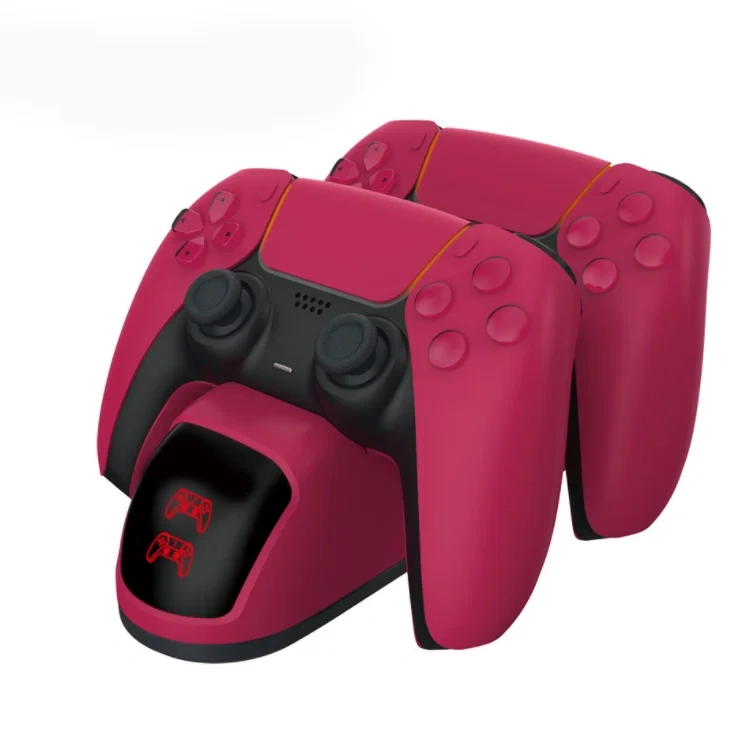 Wireless Game Controller LED Dual Charger Station Stand For PS5 Controller Charging Dock Station