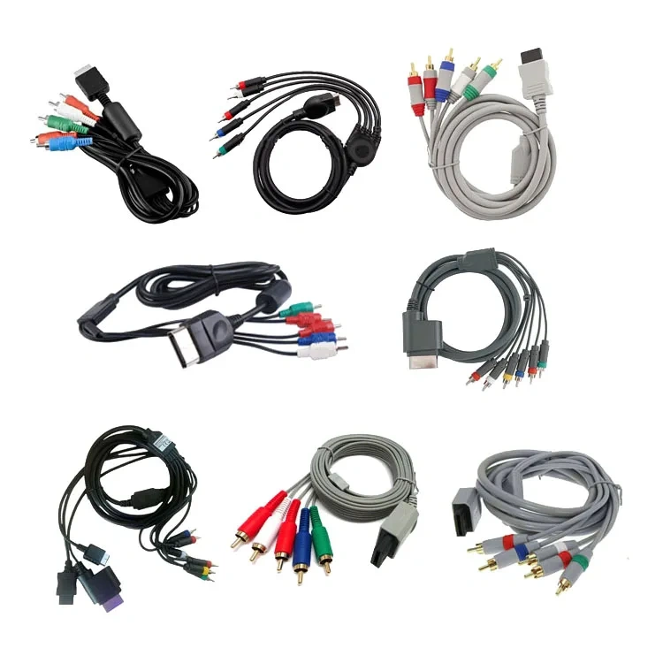 Composite Av Cable Cord For Wii/wii u/ps2/ps3/ps5/xbox 360 Slim Hd Tv Av Rca Component Cable