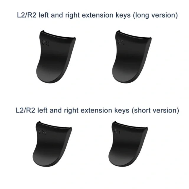 8Pcs Gamepad Button Protection Set Joystick Cover + L R Extension Key + Cross Button for PS5 Game Controller