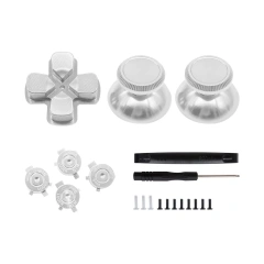 Metal Mushroom Replacement Joystick Cap for PS5 Controller Analog Stick Joystick Thumbstick Thumb Grips Button Kit