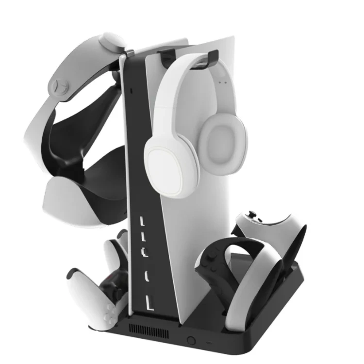 Storage Headset Charger Multifunctional Cooling Charging Dock For PSVR2/PS5 Console Cooling Controller Charging Station