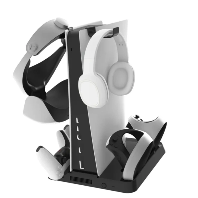 Storage Headset Charger Multifunctional Cooling Charging Dock For PSVR2/PS5 Console Cooling Controller Charging Station