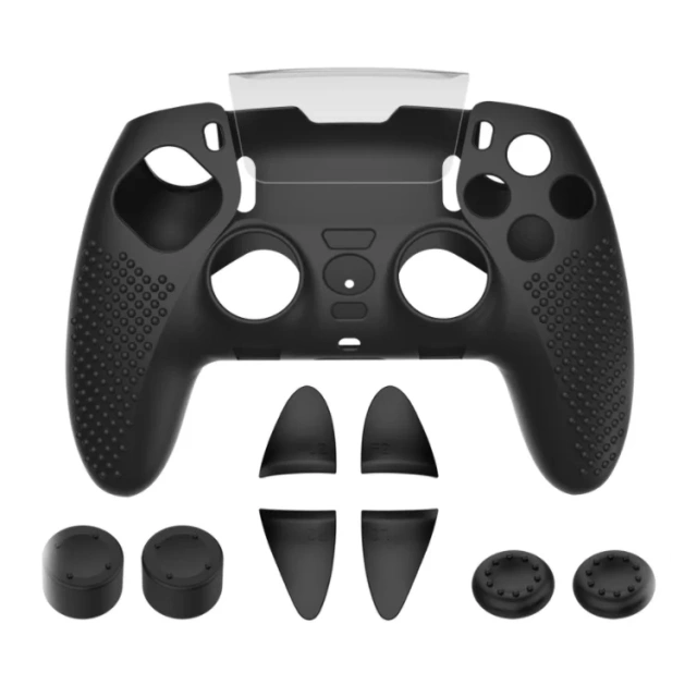 Soft Silicone Case Protective Skin Button Analog Set for PS5 Elite Wireless DualSense Edge Controller Covers