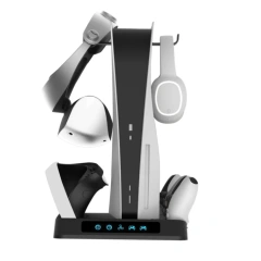 Storage Headset Charger Multifunctional Cooling Charging Dock For PSVR2/PS5 Console Cooling Controller Charging Station
