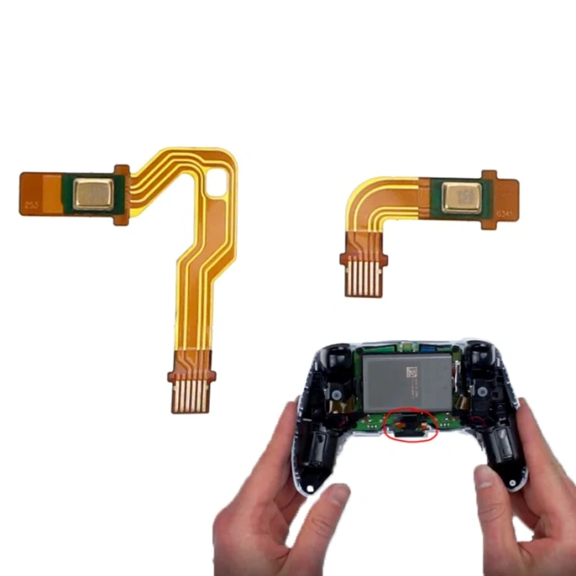 Left Right L/R Microphone Flex Cable For PlayStation 5 PS5 Controller Microphone Mic Flex Ribbon Replacement Parts