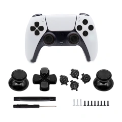 Metal Mushroom Replacement Joystick Cap for PS5 Controller Analog Stick Joystick Thumbstick Thumb Grips Button Kit